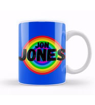 Jon Jones   Vintage Retro Rainbow Style Warriors Design Wrestlers Gift Kupa Bardak Porselen