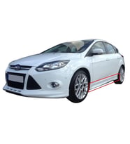 Focus Uyumlu 3 Hatchback - Sedan (2012 - 2015) Yan Marşpiyel Seti (Plastik)