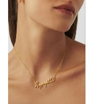 Kişiye Özel 925 Ayar Gümüş Minimal Kalp İsim Kolye (Gold)