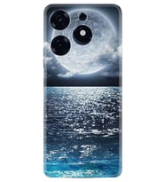Tecno Spark 10 Pro Kılıf Resimli Desenli Baskılı Silikon Great Moon 1301