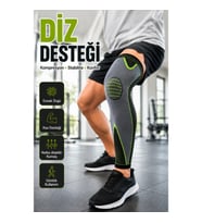 Tam Boy Kompresyon Dizliği Spor ve Günlük Kullanım İçin Destekleyici Diz Desteği