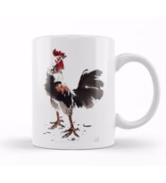 Rooster Stare Horoz Kupa Bardak Porselen
