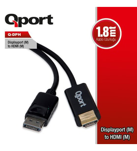 Qport Q-Dph Dısplay Port To Hdmı Çevirici