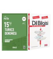 Ünlü Yayıncılık TYT Türkçe Best Peak 15 li Denemesi ve AKM Dil Bilgisi Soru Bankası Seti 2 Kitap