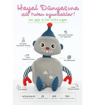 50 CM SOFT ROBOT PELUŞ OYUNCAK