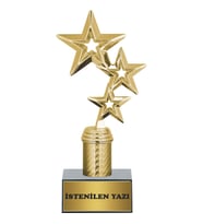 YIldız Figürlü Kişiselleştirilebilir Kupa (Altın-Siyah)
