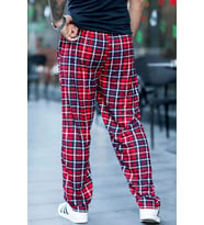 Unisex Mikro Süet Pijama Alt Tek Alt S2 (Kırmızı)