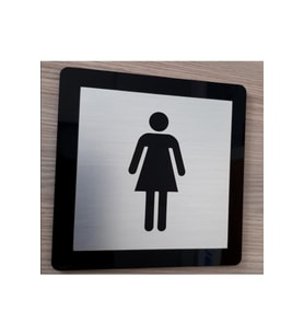 Dekoratif Wc Yönlendirme Tabelası - Kadın