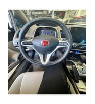 honda civic fb7 (2012-2015) uyumlu kırmızı h direksiyon logosu