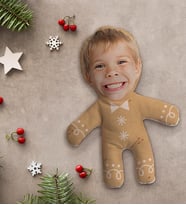 BK Gift Kişiye Özel Fotoğraflı Kurabiye Adam Kostümlü Çocuk Bebek Yastık-5