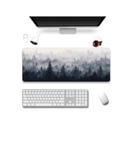 SonicTouch Klavye Mousepad 40x90cm Dikişsiz Pürüzsüz Sıvı Geçirmez Kaymaz Taban Kuzey Ormanları