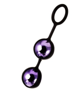 Raspy vajinal topları, ABS plastik Mor 14 cm