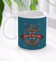 BK Gift King Of The Sea Tasarımlı Beyaz Kupa Bardak-1