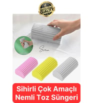 Sihirli Çok Amaçlı Nemli Silgi Toz Süngeri Mutfak Banyo Ev Araba Oto Temizlik Tekrar Kullanılabilir