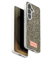 Northcity Onegif Samsung Galaxy S26 Plus Uyumlu Bright Simli Kapak - Gold