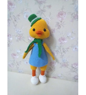Ördek Marty Amigurumi Organik Oyuncak