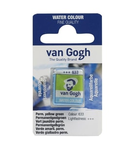 Talens Van Gogh 1/2 Tablet Sulu Boya 633 Permanent Yellow Green 