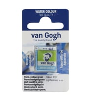 Talens Van Gogh 1/2 Tablet Sulu Boya 633 Permanent Yellow Green 