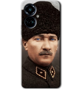 Tecno Camon 19 Pro Kılıf HD Desen Baskılı Kılıf - Başkomutan Atatürk