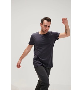 Solid T-Shirt Antrasit Basic Erkek Tişört