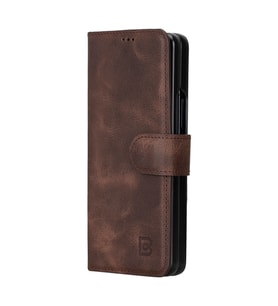 Bouletta Samsung Galaxy Z Fold5 Uyumlu Deri Cüzdanlı Kılıf TN03 (KAHVE)