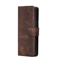Bouletta Samsung Galaxy Z Fold5 Uyumlu Deri Cüzdanlı Kılıf TN03 (KAHVE)
