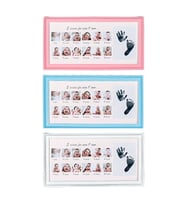 Yeni Doğan Bebek Fotoğraf Çerçeveleri - 20x38cm-baskılar dahil (Beyaz)