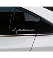 Navara Yan Cam Sticker Oto Kapı Çıkartma Tuning oto 20 cm x 7 cm yazı 313