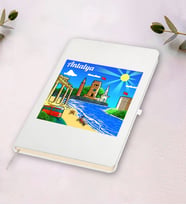 Antalya Tasarımlı Beyaz Defter