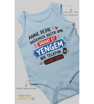 Anneye özel Sıfır Kollu Bebek Zıbını %100 Pamuk