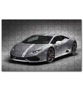 Cakapuzzle Lamborghini Huracan LP 610 Gri Puzzle Yapboz MDF (Ahşap) (120 Parça)