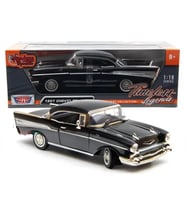 Motor Max 1:18 1957 Chevy Bel Air Siyah Klasik Model Araba - 73180