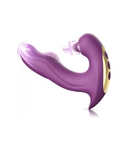 Güçlü Titreşimli Su Geçirmez G-Spot ve Klitoris Tapping 3 in 1 Vibratör