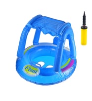 Çocuk Gölgeliği Deniz Havuz Gölgeliği 72*22 Cm Yaş Mavi Pompa Set