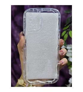 OPPO A52/A72/A92 Uyumlu 3D Dalga Kenarlı Şeffaf Telefon Kılıfı
