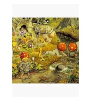 Elsa Beskow Tarafından “akışta Oynamak” (1923) Tablo Ahşap Poster Dekoratif