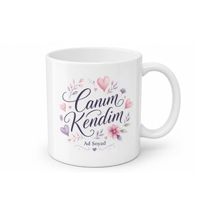 Canım Kendim Yazılı Öz Sevgi Temalı Motivasyon Kupası Hediye Bardak