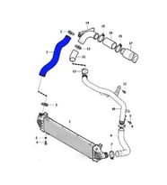 INTERCOOLER TURBO HORTUMU VOLVO V40 D2 1.6 Diesel (2012-2021) OE :31293717