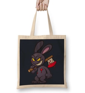 Looney Tunes Evil Bunny Cartoon Bez Çanta Uzun Saplı