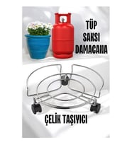 Tekerlekli Saksı Tüp Damacana Altlığı - Taşıyıcı Mutfak Tüpü Taşıyıcı 721571