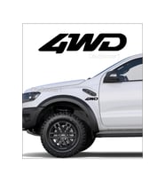 4Wd Off Road 4X4 Sağ Sol Oto Sticker 2 Adet 15*4 Cm