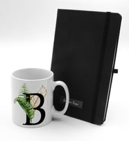 Kişiye Özel Plakalı Defter & Kişiye Özel Harf Kupa