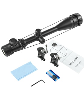 4-16X50Aoeg Zoomlu Çift Işık Kırmızı Yeşil Kaynaklı Tufek Dürbünü B (Çok Renkli)