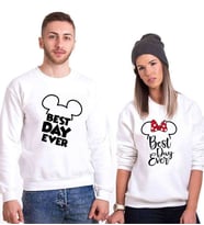 Tshirthane Best Day Ever Sevgili Kombinleri Sweatshirt Kombini (Tek Ürün Fiyatıdır.)