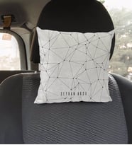 BK Gift Kişiye Özel İsimli Kare Araç Koltuk Yastığı-25
