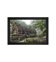 Manzara Temalı Kanvas Tablo 50 x 70 cm Siyah Çerçeve