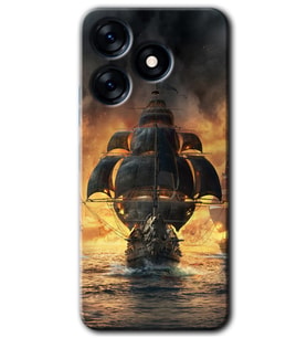 Tecno Spark 10C Kılıf HD Desen Baskılı Kılıf - Siyah İnci