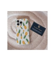 Oppo Reno 4 Lite Uyumlu Ananas Desenli Şeffaf Kılıf