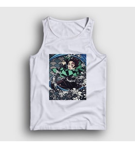 Presmono Unisex Beyaz Sword Tanjiro Kamado Anime Demon Slayer Kimetsu No Yaiba Atlet 307733tt (Beyaz)
