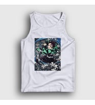 Presmono Unisex Beyaz Sword Tanjiro Kamado Anime Demon Slayer Kimetsu No Yaiba Atlet 307733tt (Beyaz)